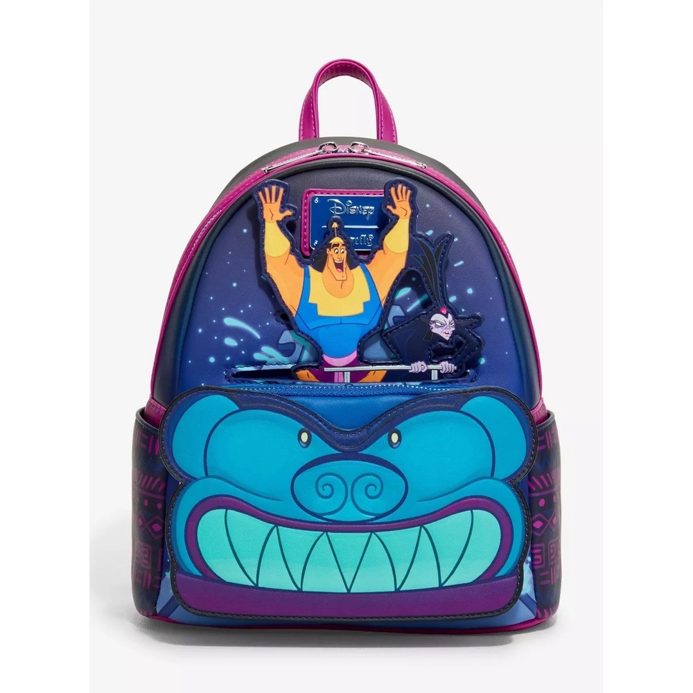 Loungefly Disney Emperor's New Groove Yzma Kronk Coaster Mini Backpack NWT
